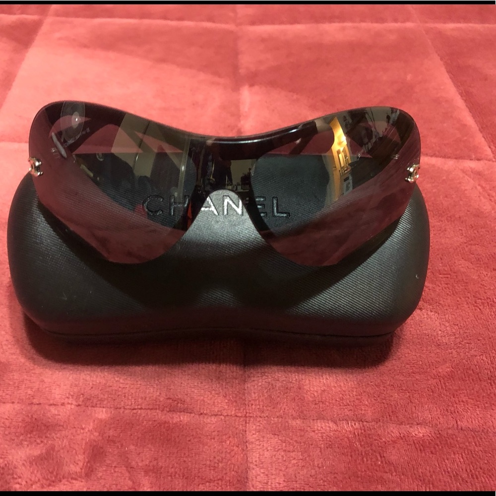Fancy Chanel Gradient Shield Sunglasses - image 1
